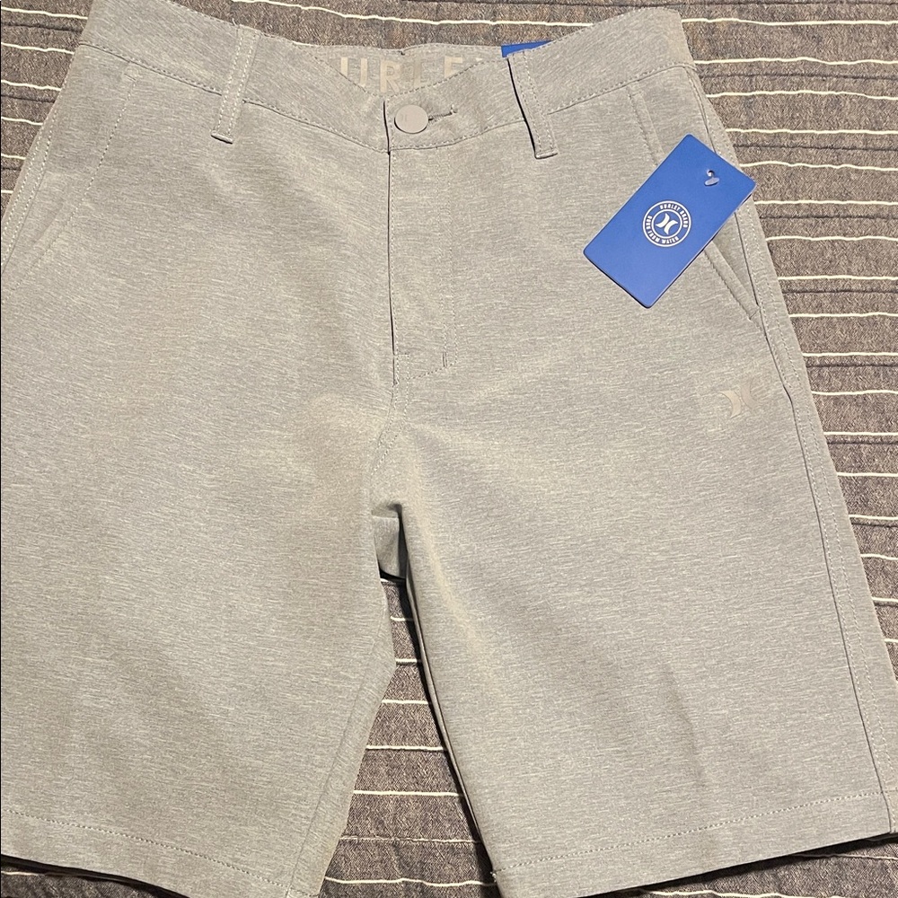 Hurley Men's Gray Flat Front Shorts